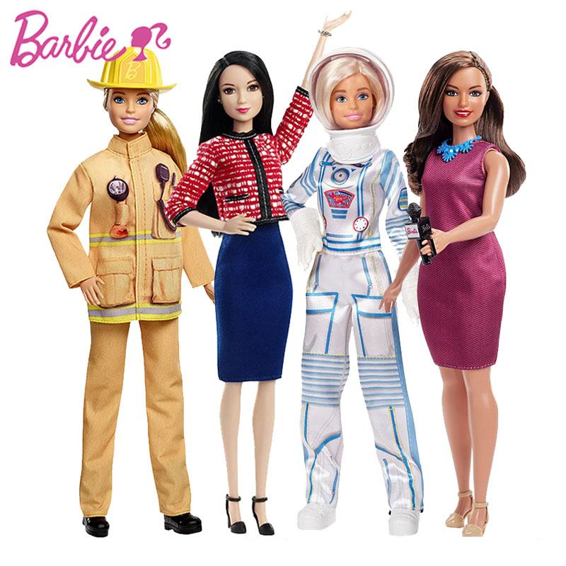 Ban đầu Barbie kỷ niệm 60 năm chuyên nghiệp barbieastronaut lính cứu hỏa