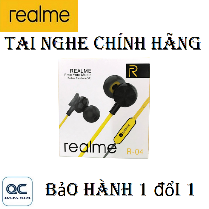 Tai nghe chính hãng realme R04 3.5mm âm thanh chân thật