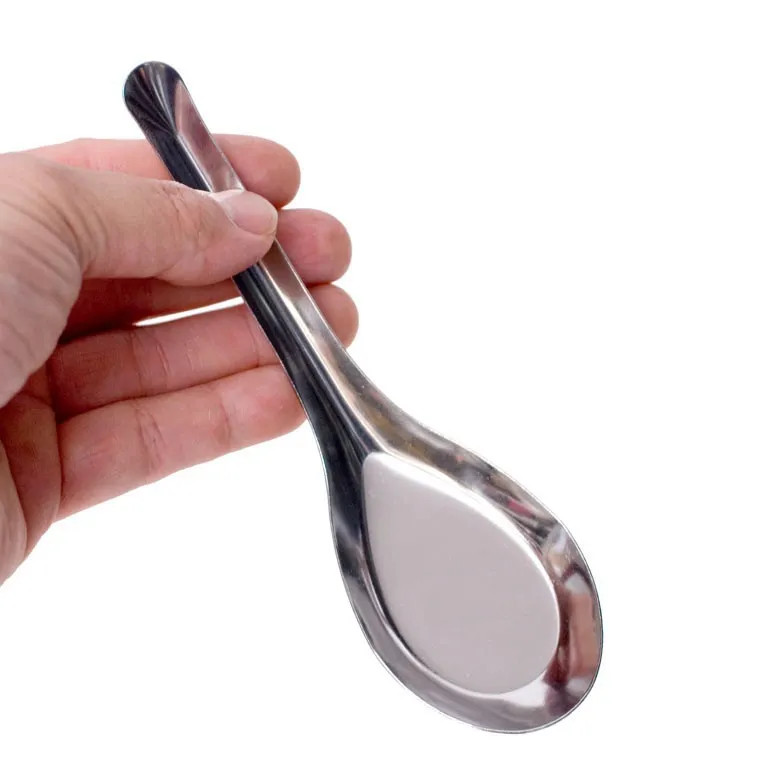 Combo 10 thìa ăn phở, ăn súp, thìa ăn cơm inox tiện dụng , thìa phở hoa sen loại đẹp dày dặn
