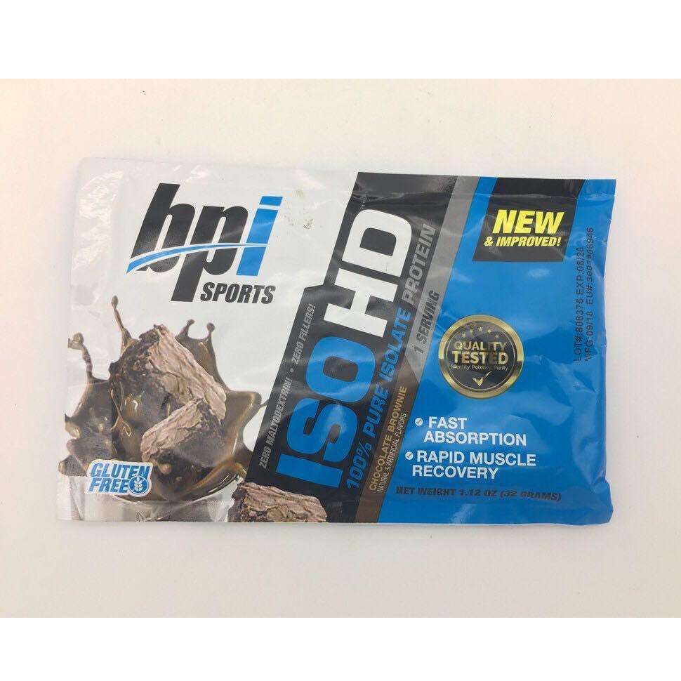 [HCM]Gói Thử Sample Sữa Tăng Cơ Bắp BPI SPORTS ISO HD 100% Whey Isolate 1 Lần Dùng (32gram)