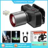 ⚡Miễn Phí Vận Chuyển⚡Ipx4 Chống Nước 3 Chế Độ Chiếu Sáng Zoomable Type-c Sạc Đèn Pha LED Siêu Sáng Đa Năng Đèn Pha Di Động Cho Cắm Trại Đi Bộ Đường Dài Sửa Chữa