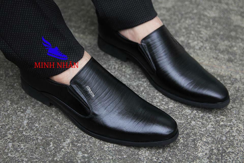 Giày tây nam công sở da bò cao cấp GL-28 ( đen, nâu)