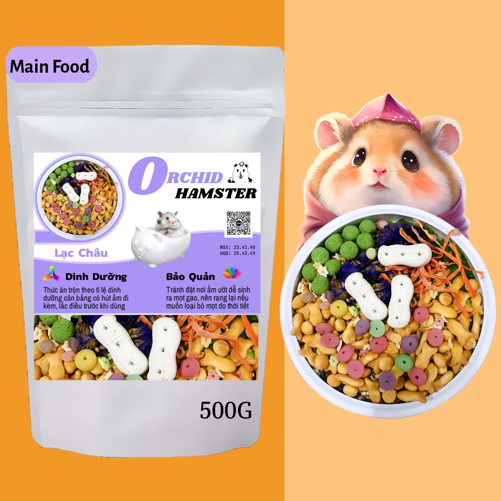 Thức Ăn Hamster Lạc Châu Tăng Vị Giác & Tạo Cảm Giác Ngon Miệng