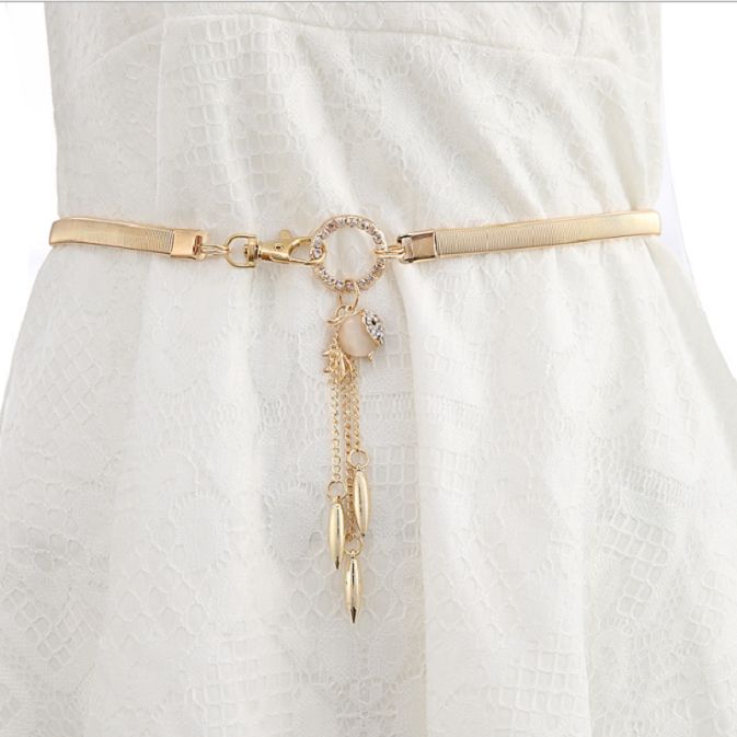 Thắt lưng nữ Đai váy Belt cá xinh HỢP KIM co giãn thoải mái