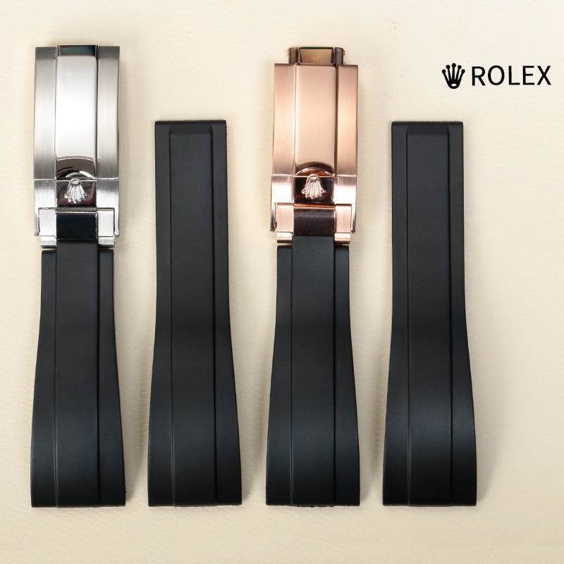 Dây đeo đồng hồ Rolex cao su dành cho nam Yachting Master Daytona Màu xanh lá cây đen bóng ma Greenwich Log Silicone