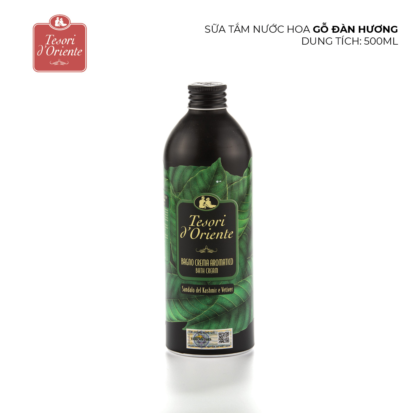 Sữa tắm nước hoa Tesori d'Oriente Gỗ Đàn Hương 500ml