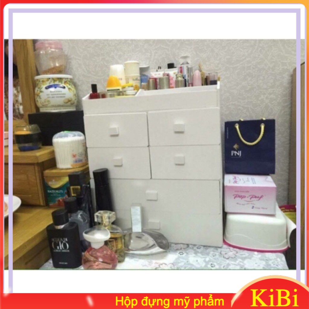 TỦ MỸ PHẨM 5 TẦNG TRẮNG