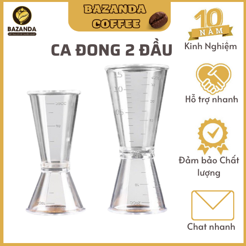 Ly đong 2 20/40ml - zig đong 2 đầu có chia vạch định lượng