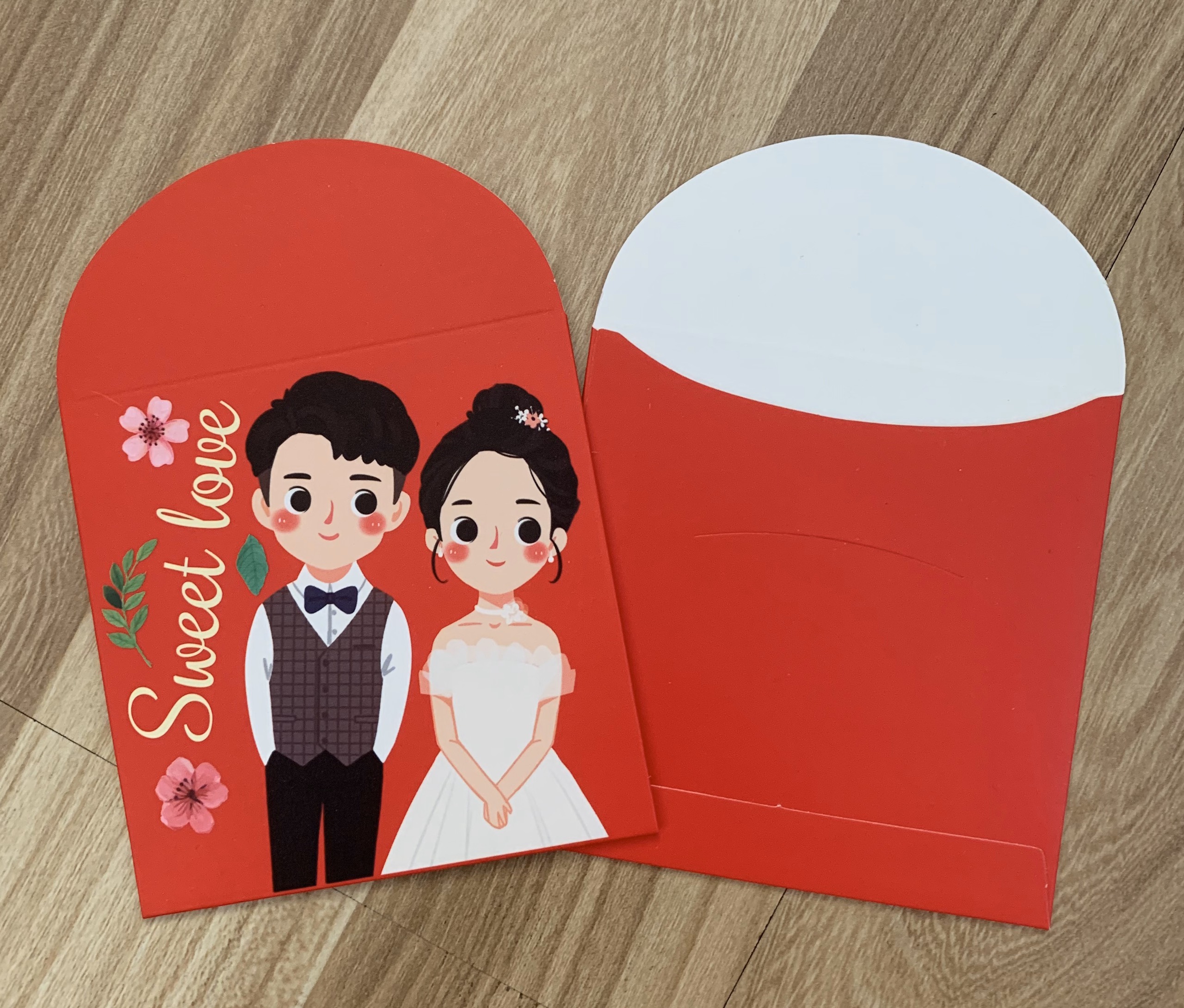 [HCM]COMBO 10 CÁI LÌ XÌ CƯỚI HÌNH CÔ DÂU CHÚ RỂ XINH XINH