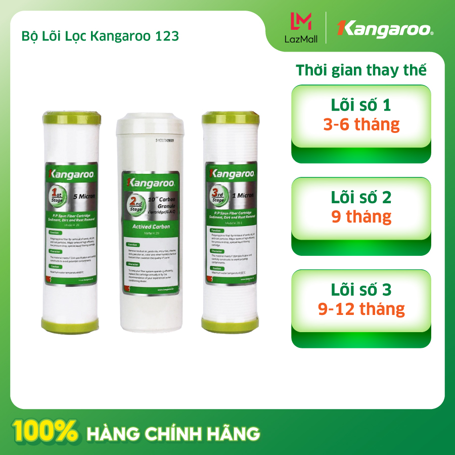 Bộ Lõi Lọc Kangaroo 123