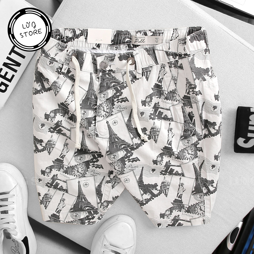 Quần short nam lưng thun cao cấp lửng store kiểu dáng thời trang - pb24
