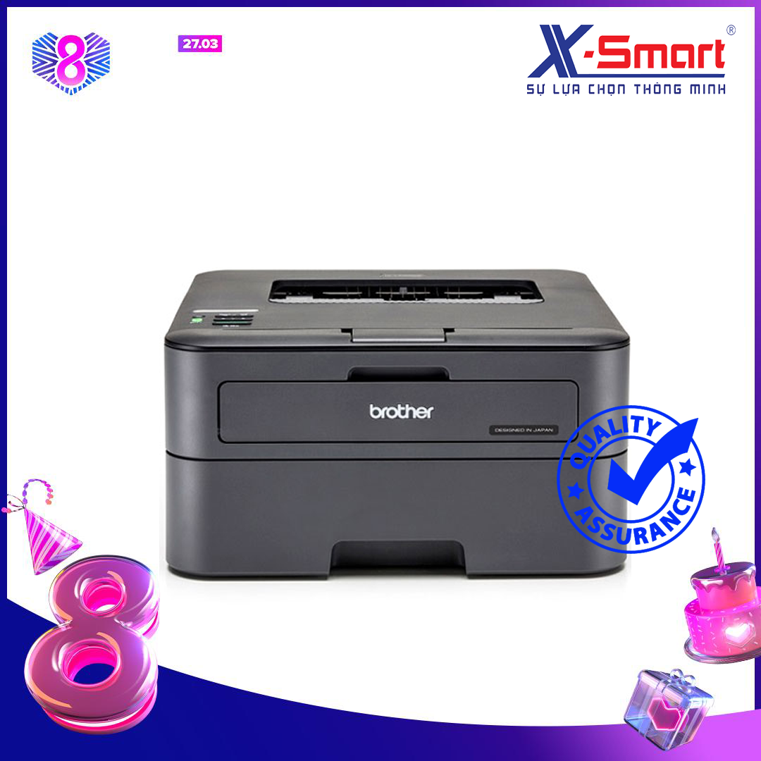 Máy in laser 2 mặt tự động Brother HL-L2321D kết nối USB, mực in TN-2385, trống từ DR-2385, in được 2600 trang