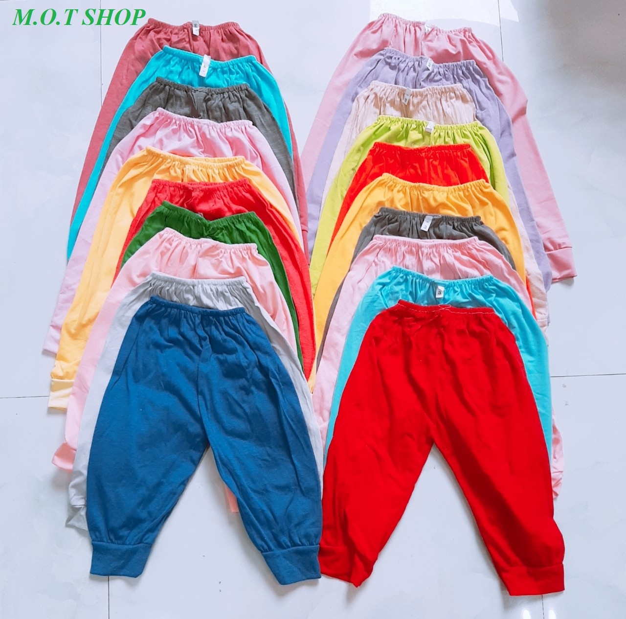 Sét 20 quần dài cho bé trai và bé gái từ 4-14kg