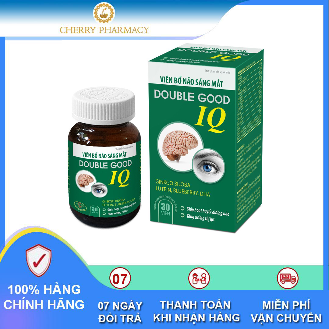 Viên uống Double Good IQ hỗ trợ bổ não và sáng mắt 30 viên