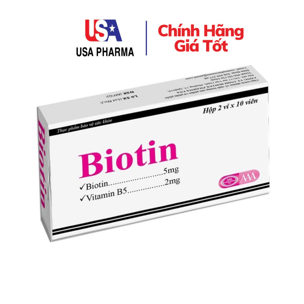 Biotin ROXTECH bổ sung Vitamin B5 giúp tóc chắc khỏe, giảm gãy rụng tóc