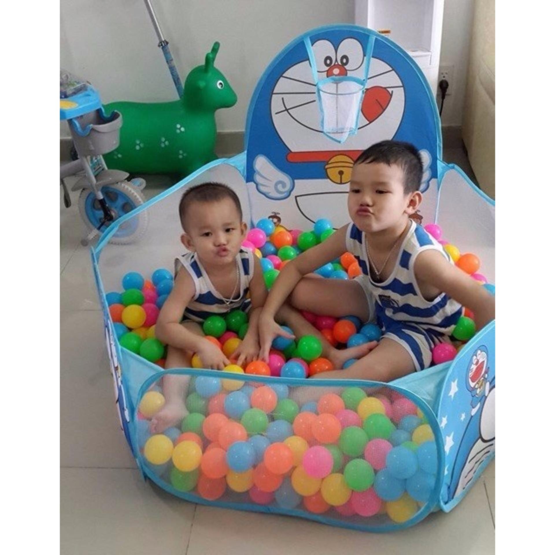 Lều bóng rổ kèm 100 bóng cho bé yêu