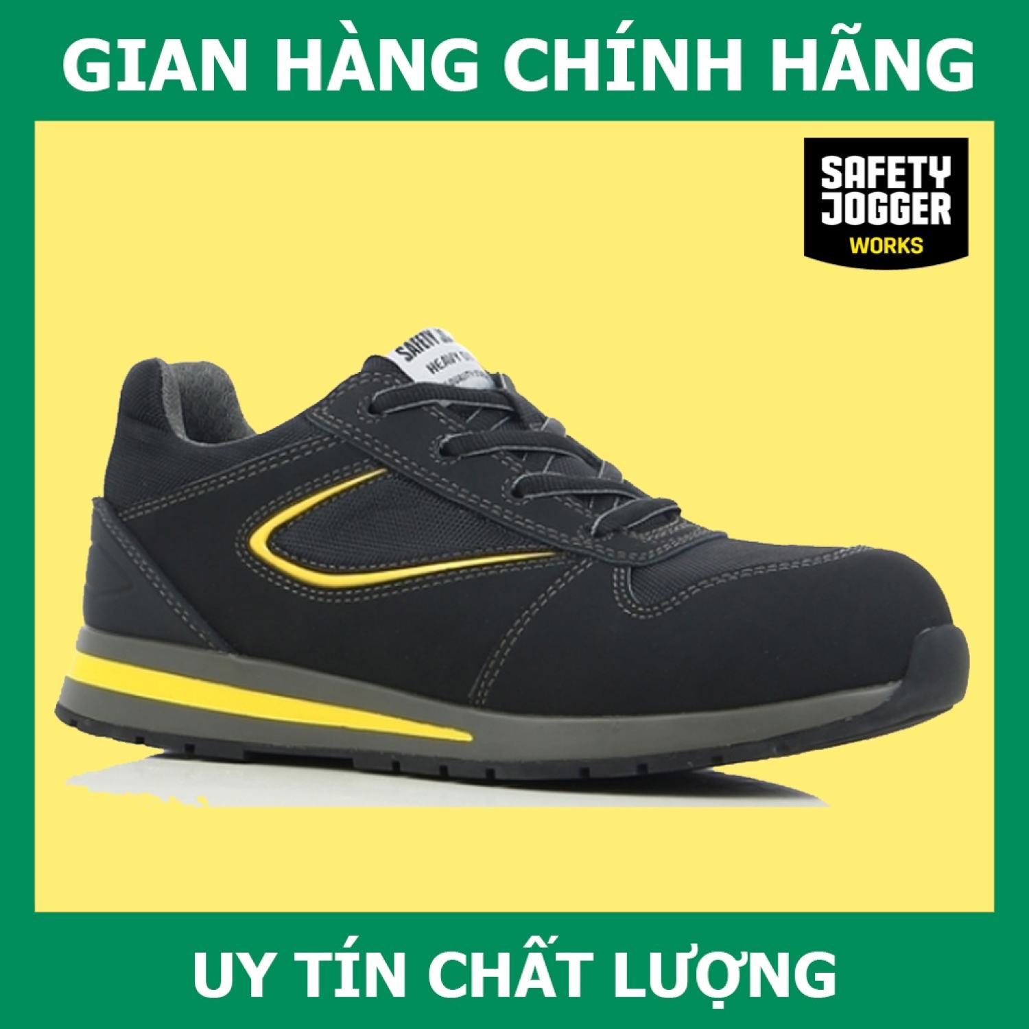 Giày bảo hộ safety jogger turbo chất da thật, đế pu chống đâm xuyên