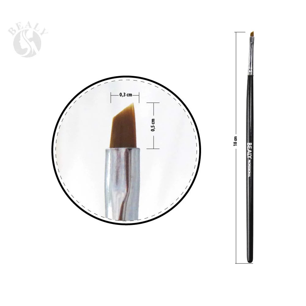 Cọ kẻ mắt đầu xéo cán đen bealy