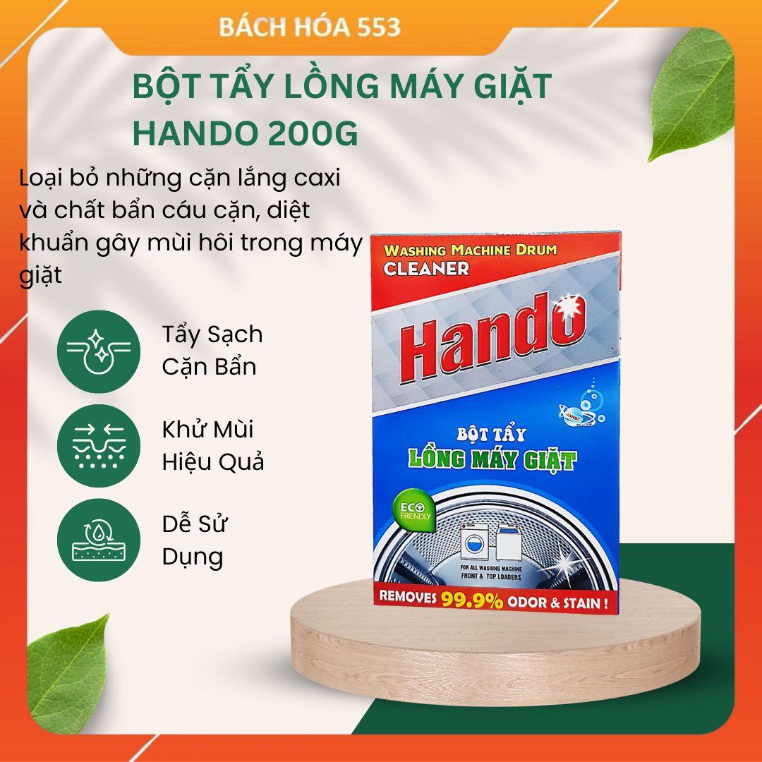 Bột tẩy lồng máy giặt hando 200g