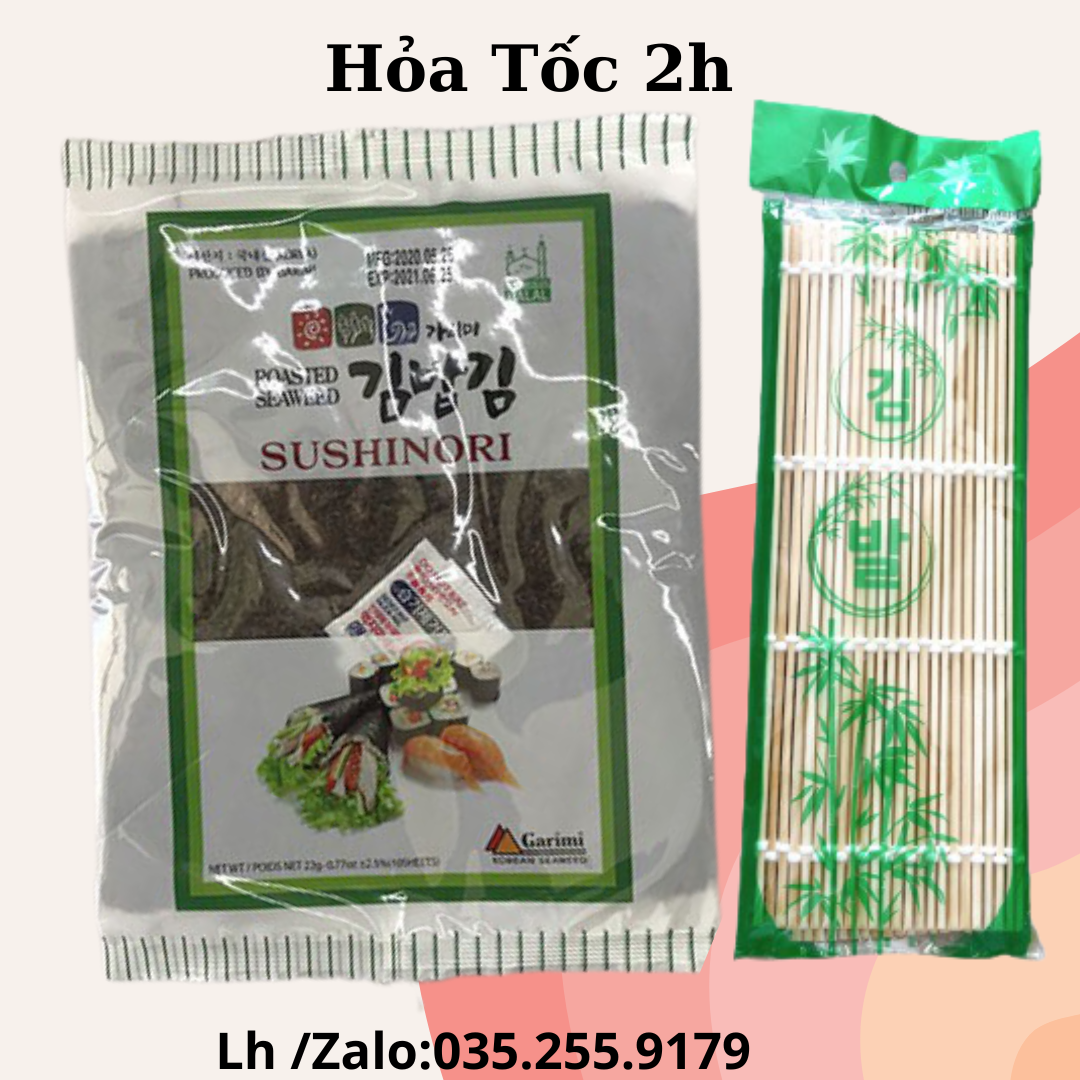 Rong biển cuộn cơm 10 lá 22g - rong biển làm kimbap
