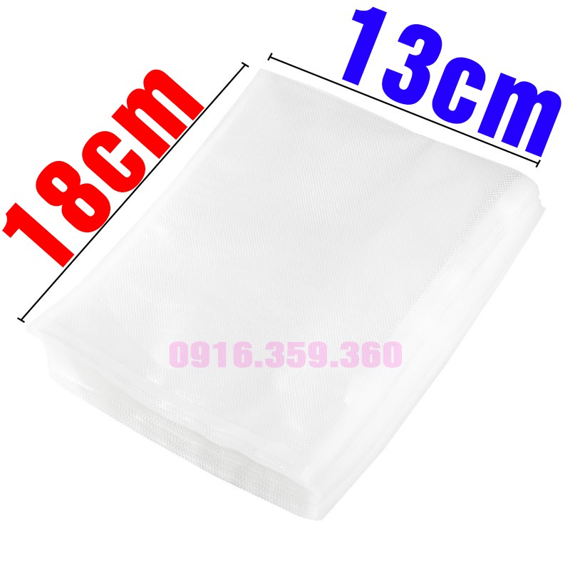 Túi hút chân không một mặt nhám size 13x18cm