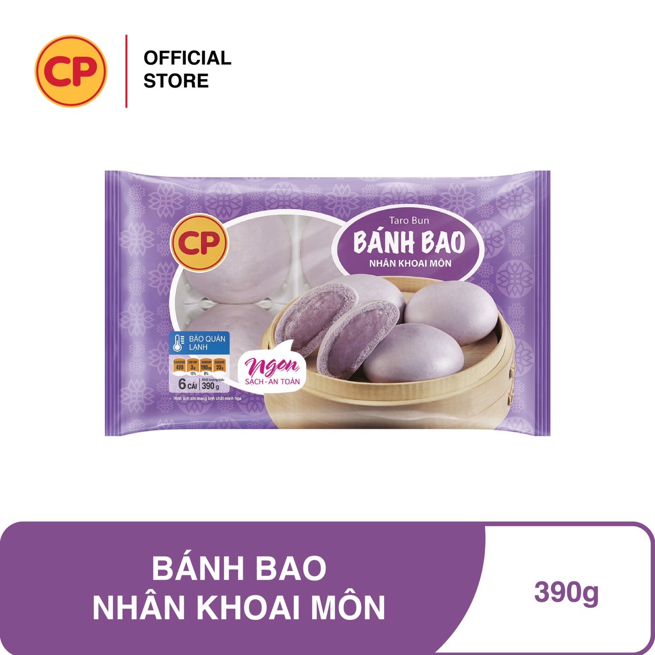 CP Bánh bao nhân khoai môn - 270g