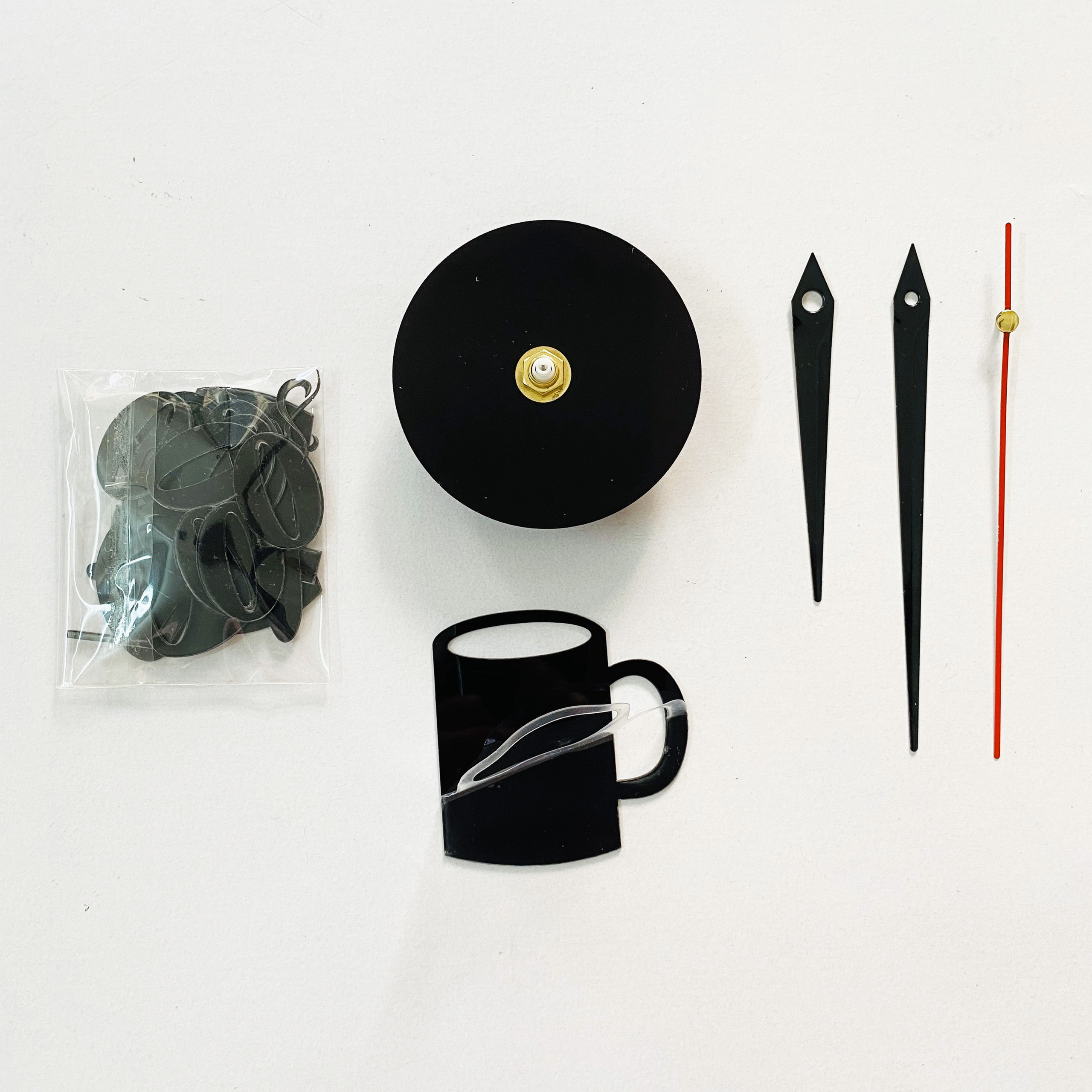 Đồng hồ dán tường DIY Cafe (tặng kèm pin AA)