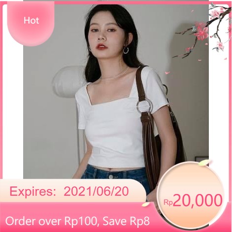 Áo croptop nữ cổ vuông chất thun lạnh ôm body