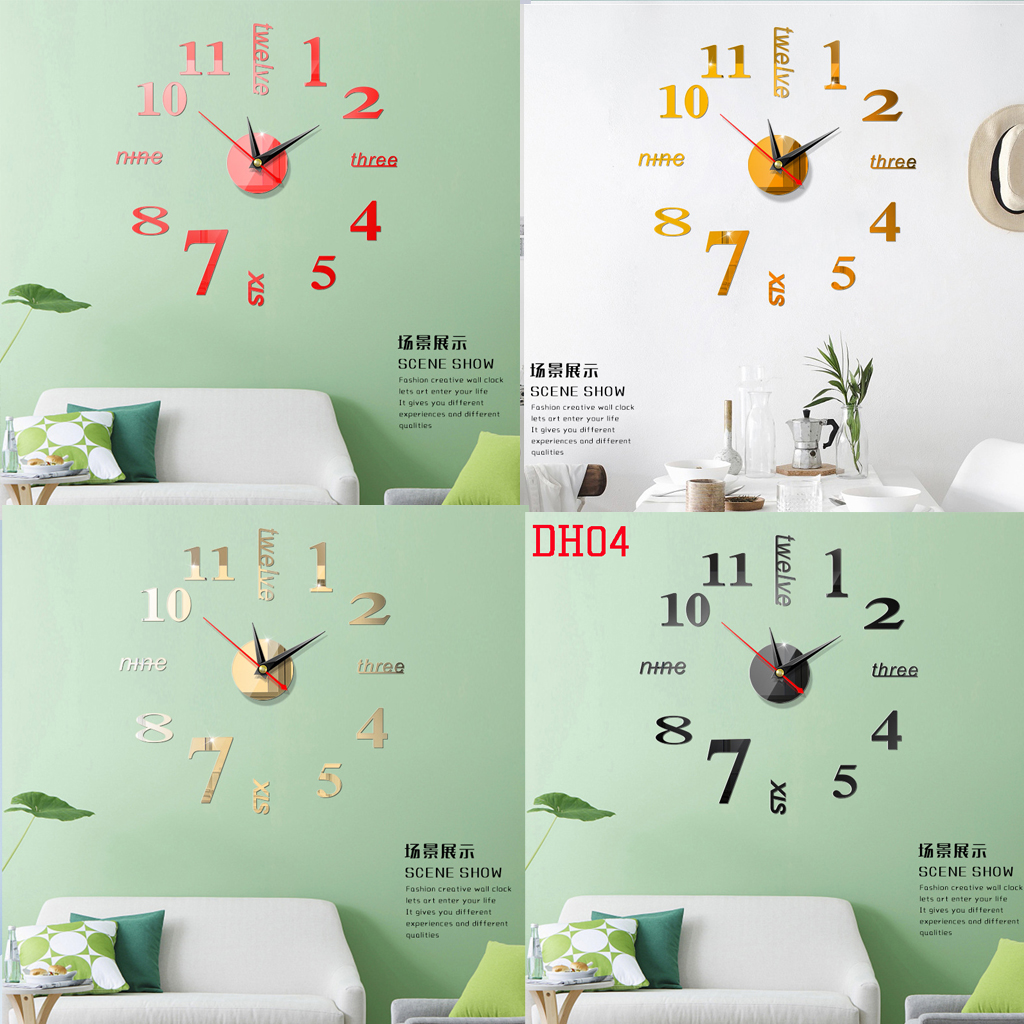 Đồng hồ treo tường tự lắp ráp DIY DH04