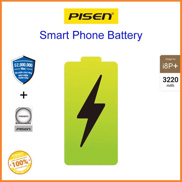 Pin Pisen DLC iPhone 8 Plus