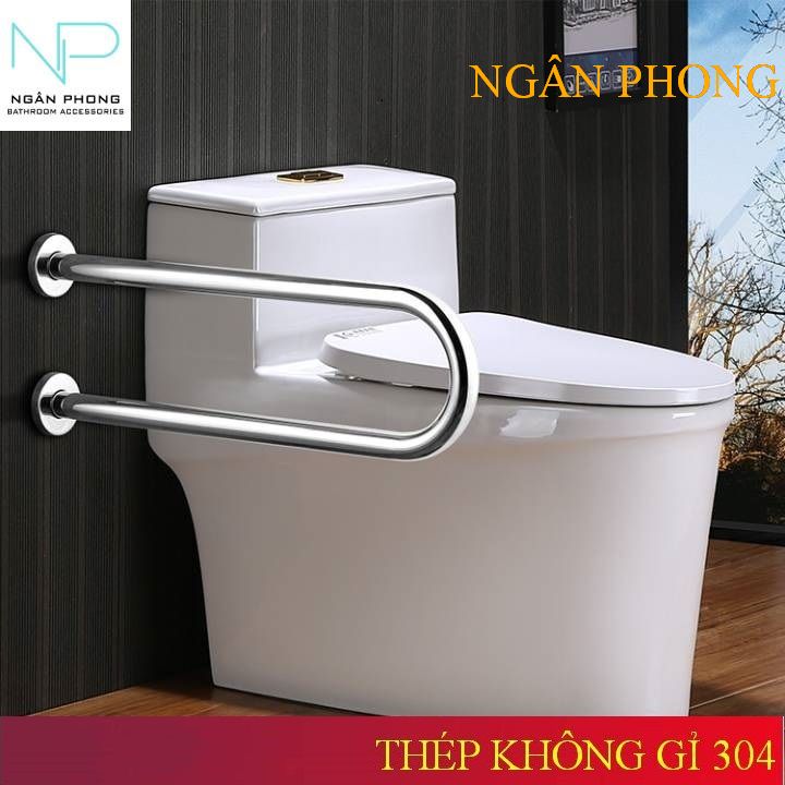 [HCM]TAY VỊN PHONG TẮM INOX 304-CHỮ U CỐ ĐỊNH