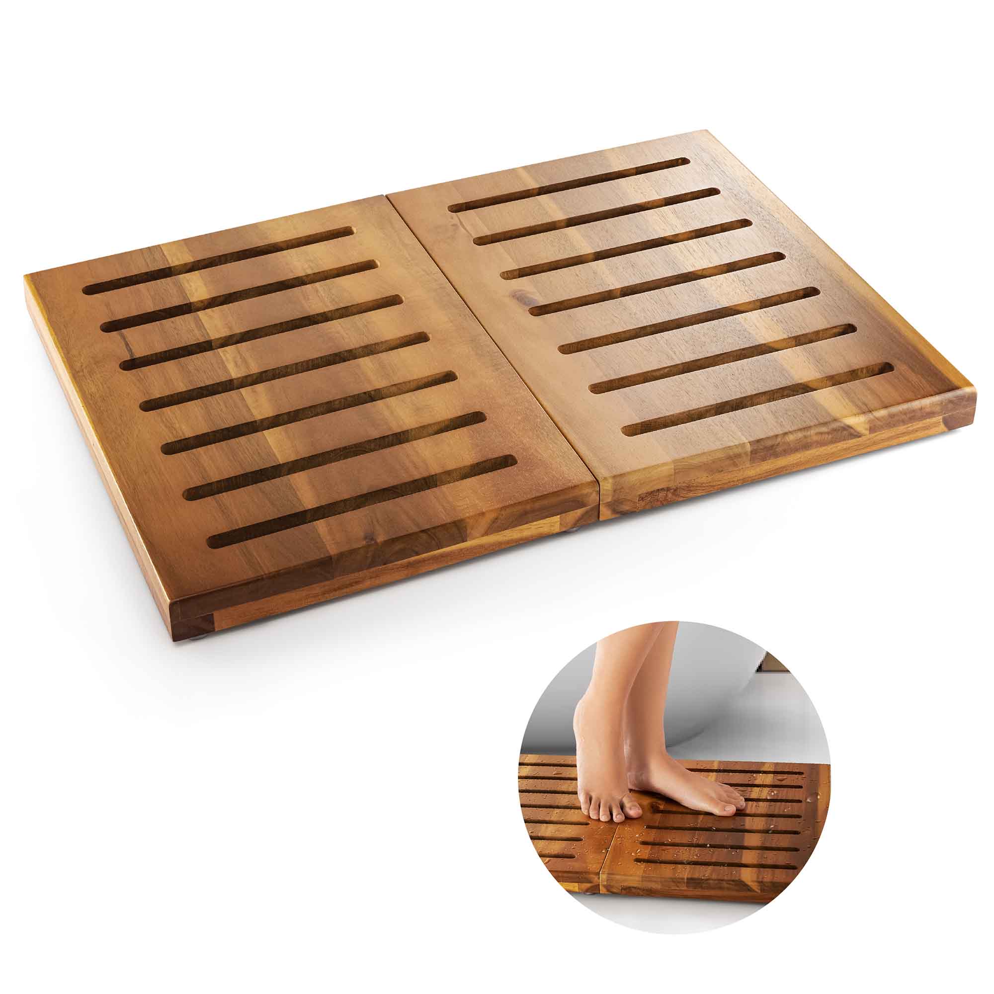 Sàn gỗ lót sàn chống trượt nhà tắm, hồ bơi, sàn gỗ chống nóng ban công, thảm gỗ sân vườn, dã ngoại có thể gấp gọn