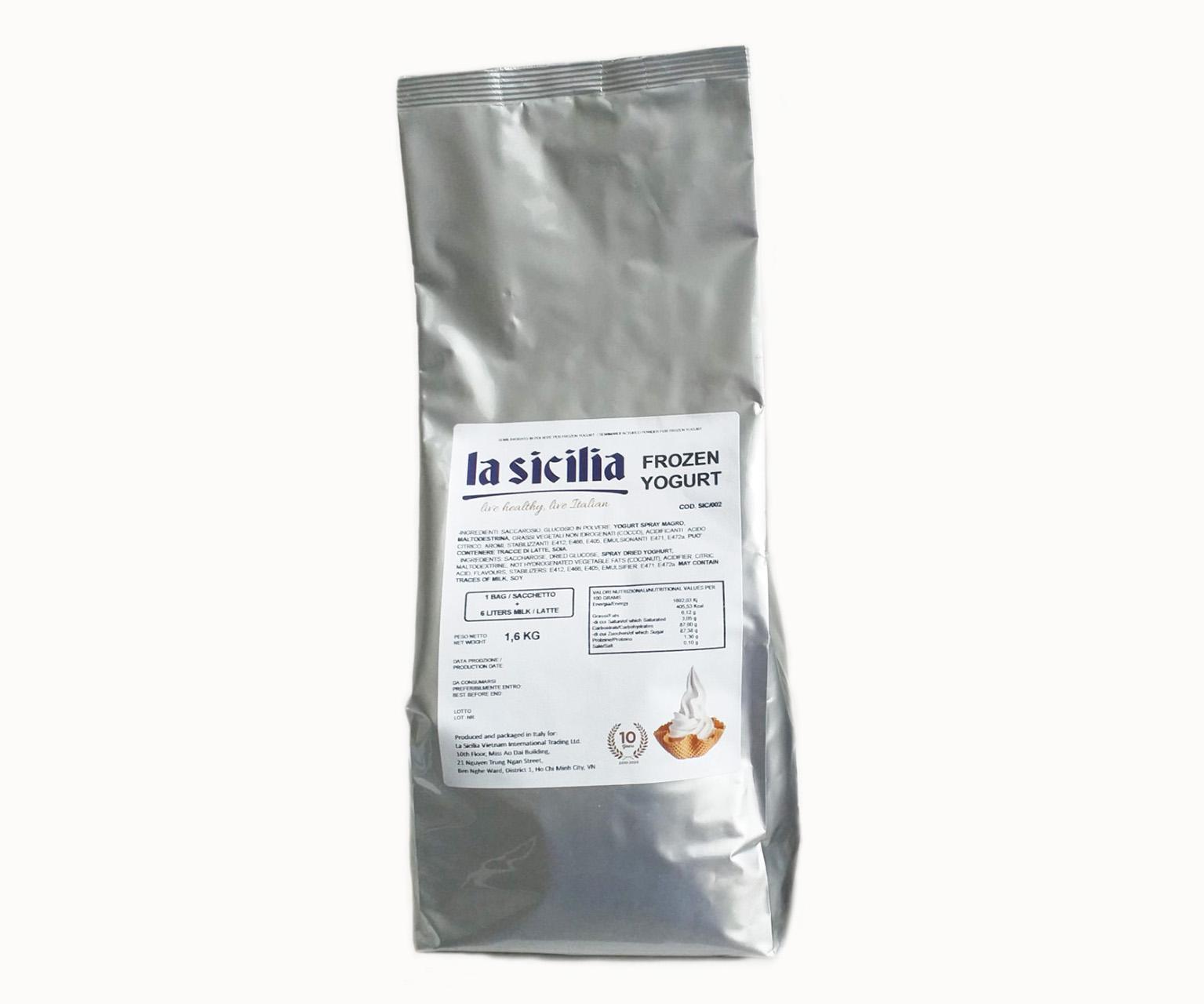 Bột làm sữa chua đông lạnh La Sicilia - Italia - 1.6 kg