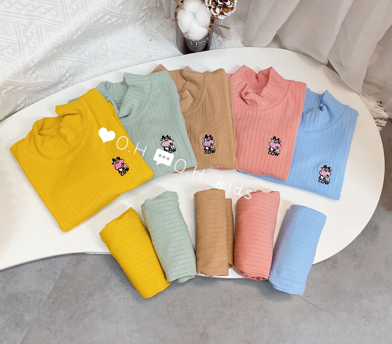 Bộ quần áo len gân cho bé, đồ bộ thu đông cho bé trai bé gái
