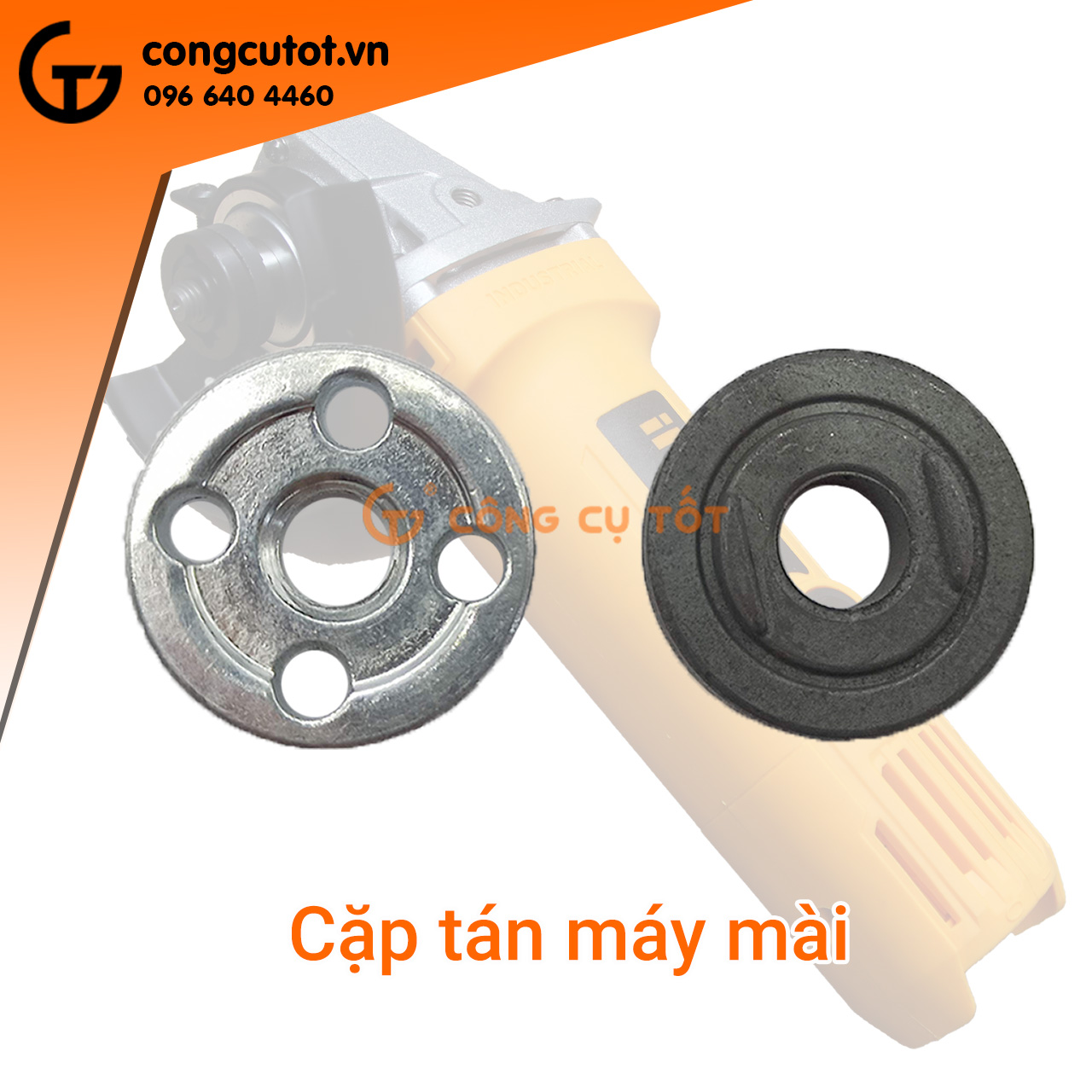 Bộ 2 đồng tiền máy mài- tán kẹp đá máy mài đĩa 30mm