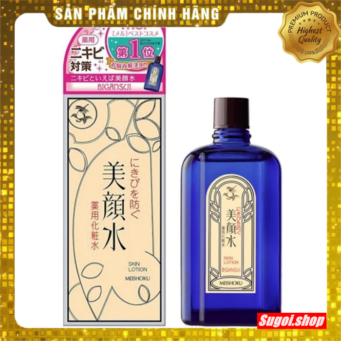 Nước Hoa Hồng giảm Mụn Meishoku Bigansui Medicated Skin Lotion 90ml