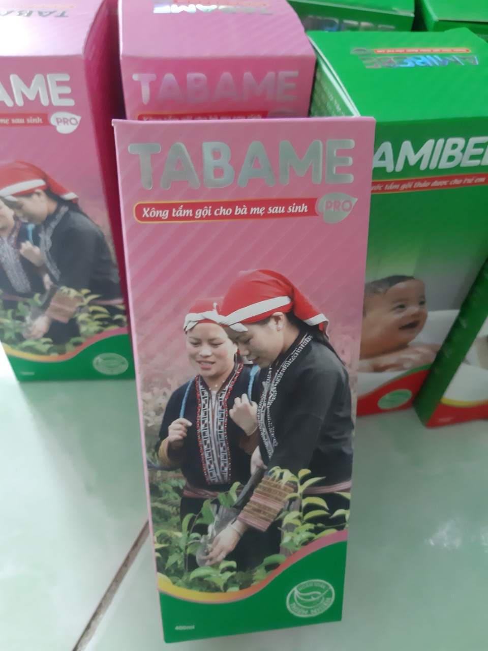 Xông tắm gội cho bà mẹ sau sinh Tabame - Thảo dược từ thiên nhiên chai 400ml