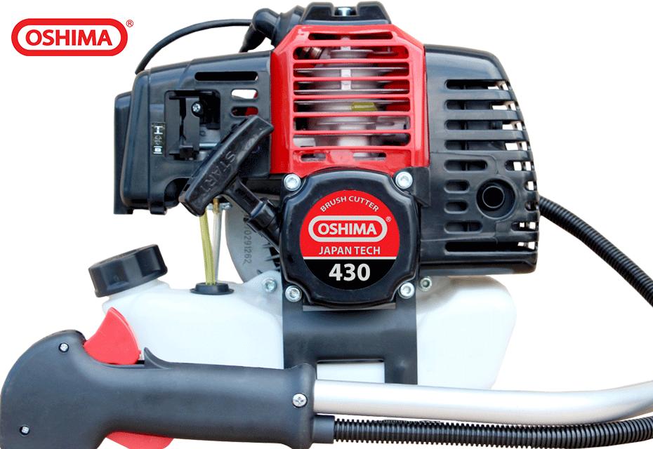 [HCM]MÁY CẮT CỎ OSHIMA 430 BẠC (Có cần cắt cỏ 2 thì  đeo vai) .