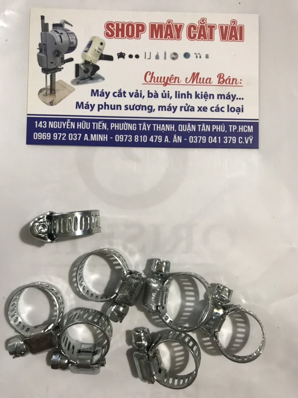Đai xiết cổ dê cho máy bơm mini
