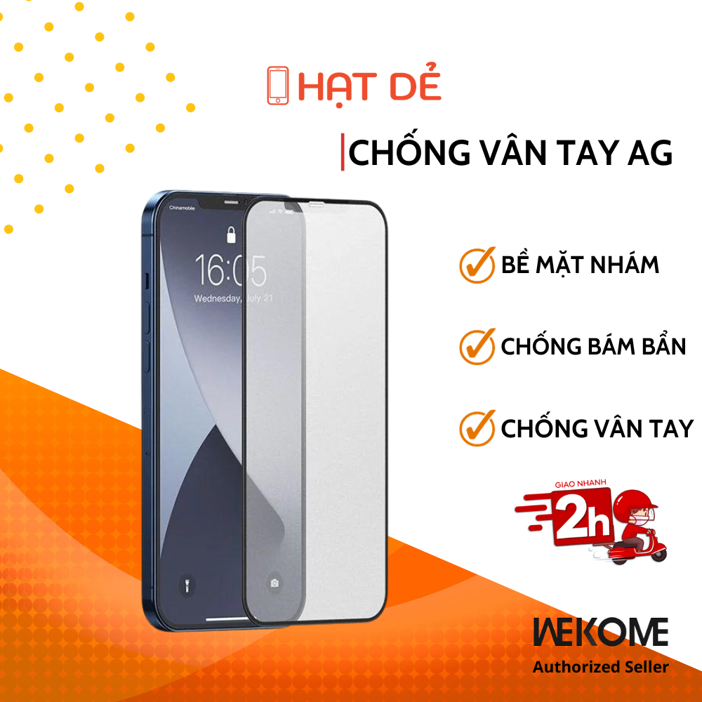 Kính cường lực chống vân tay AG cho iPhone cam kết hàng đúng mô tả chất lượng đảm bảo độ bền vượt trội