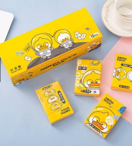 Bộ bài tây, tú lơ khơ poker 52 lá họa tiết dễ thương ngộ nghĩnh, hoạt hình đáng yêu