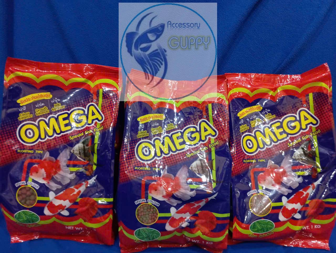  Thức Ăn Cho Cá Cảnh Cám Thái Cao Cấp OMEGA   Gói 1kg  - Cho Cá Koi Cá Vàng 