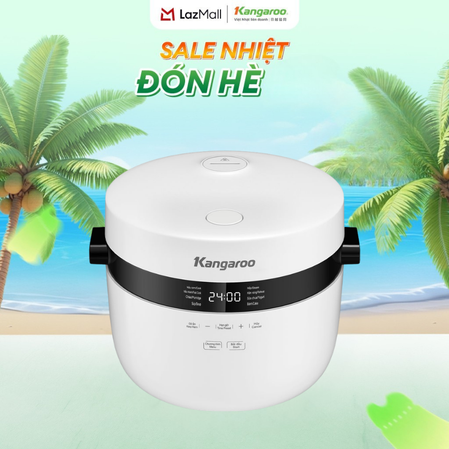 [Giá xả kho] Nồi cơm điện 1.8 lít điện tử Kangaroo KG18DR9- Hàng chính hãng