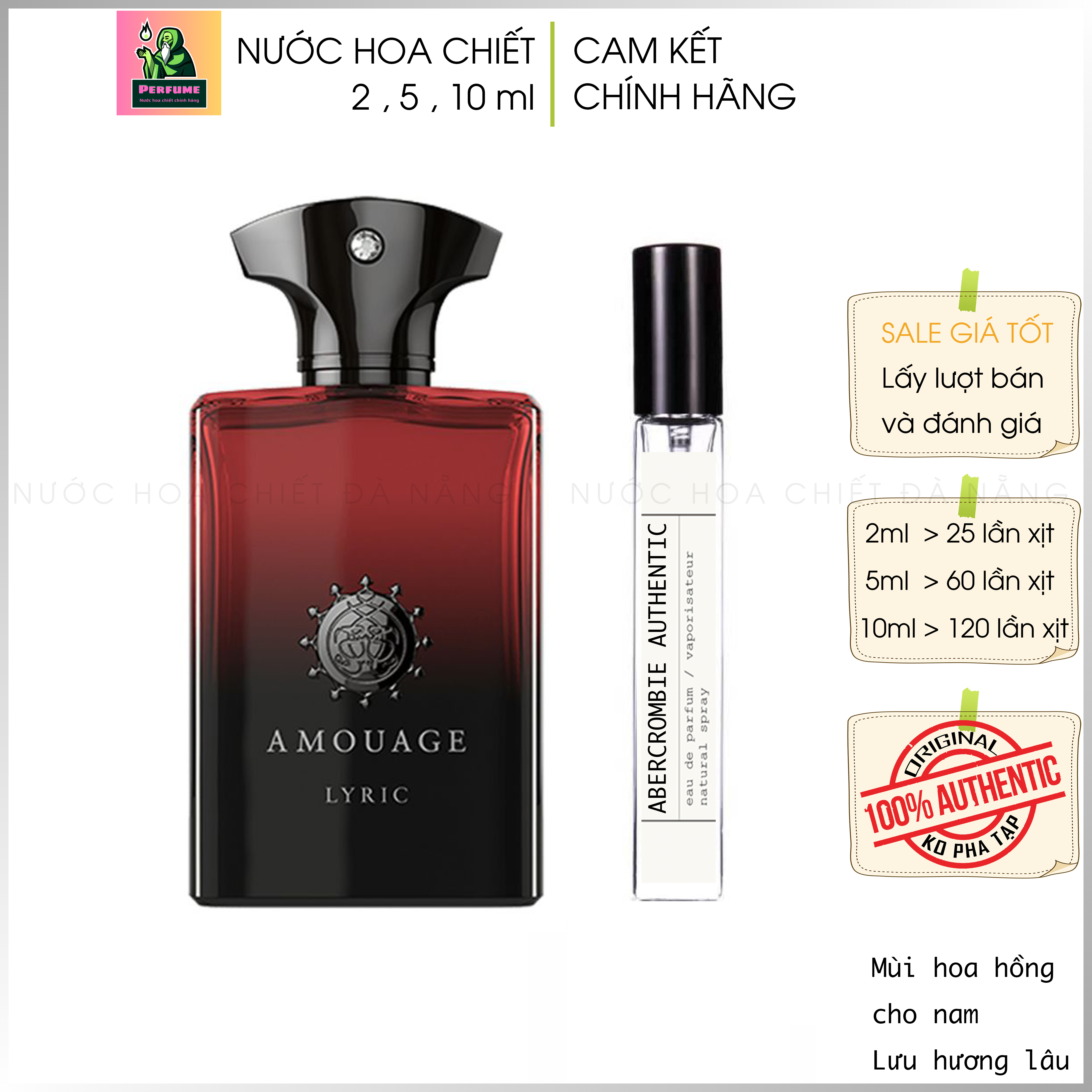 Nước hoa Amouage Lyric Man chiết 2ml 5ml 10ml - Cam Kết Chính Hãng