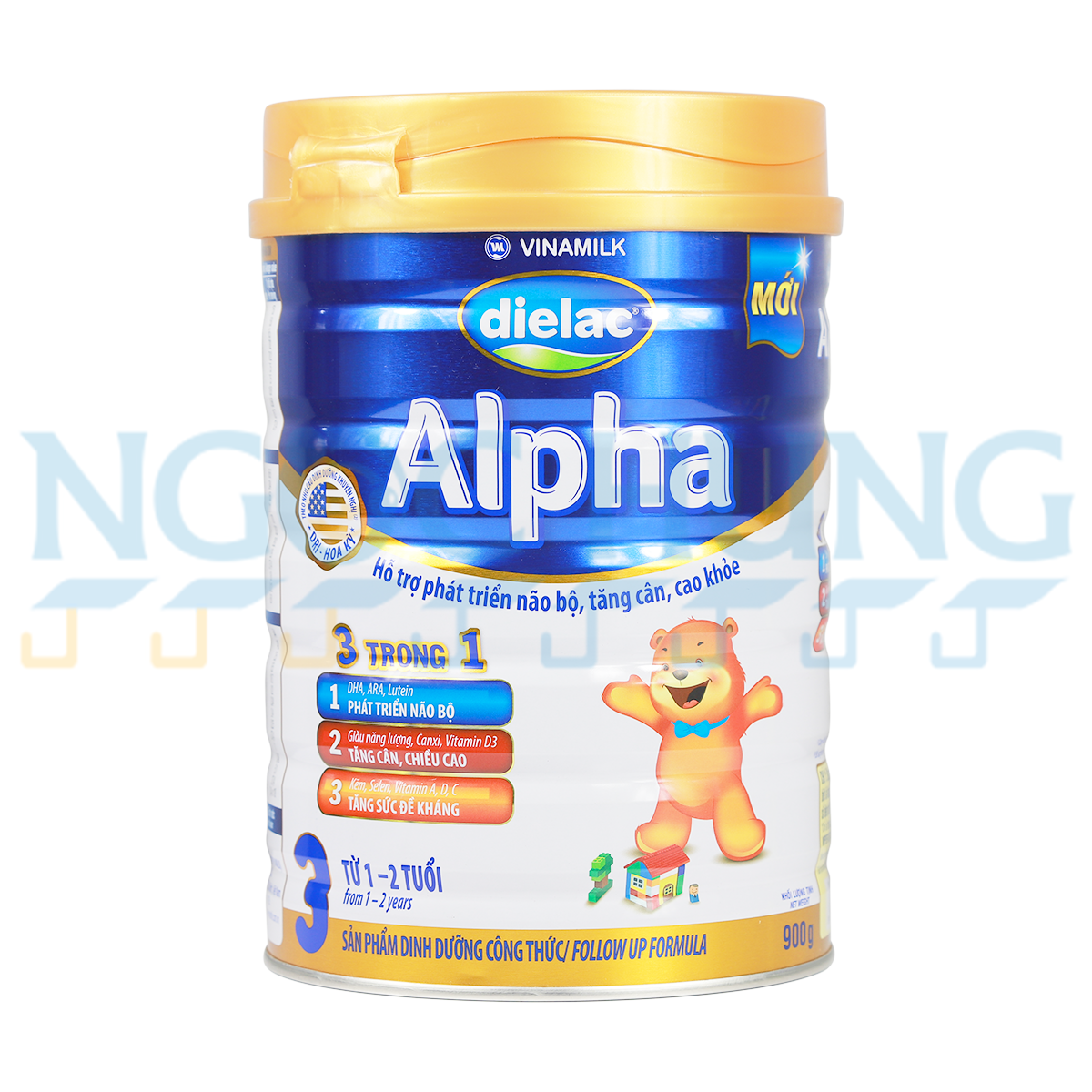 Sữa bột Vinamilk Dielac Alpha 3 (cho bé từ 1-2 tuổi) - 900g
