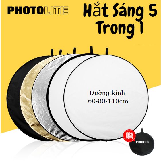 Hắt sáng studio cao cấp 5 trong 1 kích thước 60-80-110cm