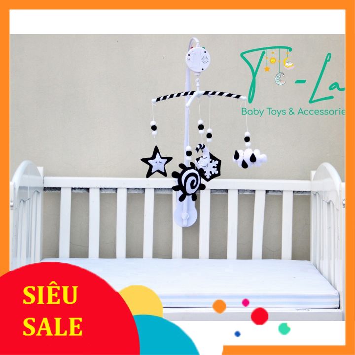 Treo nôi đen trắng hình hoa tuyết