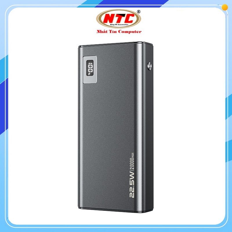 Pin dự phòng wekome wp-06 20000mah usb qc 3.0 22.5w, typec pd 20w, vỏ kim loại - nhất tín computer