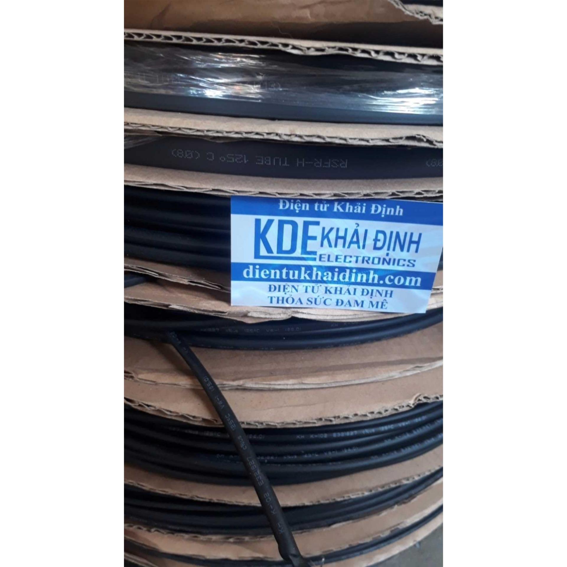 20 mét DÂY NHIỆT, dây co, ống gen chụi nhiệt cách điện 2mm  kde1845