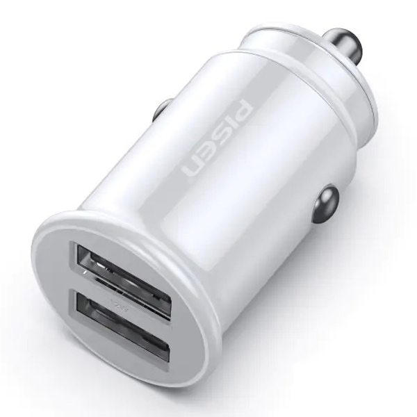 Sạc pisen dual usb car 2.4a - super small, fast - hàng chính hãng